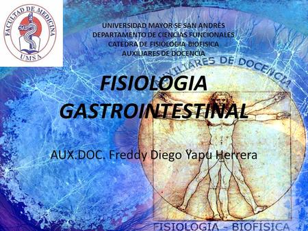FISIOLOGIA GASTROINTESTINAL