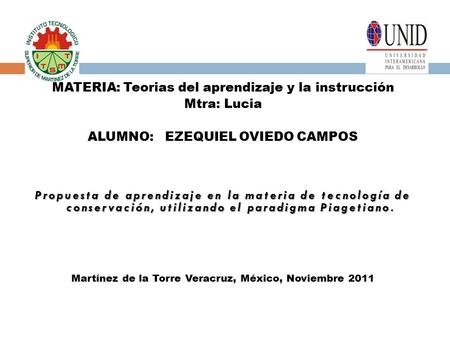 MATERIA: Teorias del aprendizaje y la instrucción Mtra: Lucia