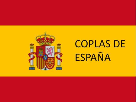 COPLAS DE ESPAÑA.