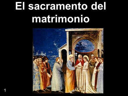 El sacramento del matrimonio