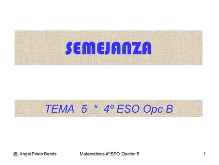 Matemáticas 4º ESO Opción B