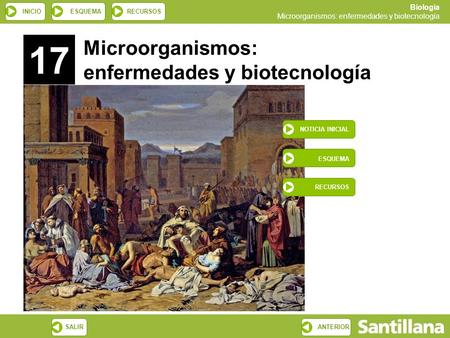 17 Microorganismos: enfermedades y biotecnología ESQUEMA