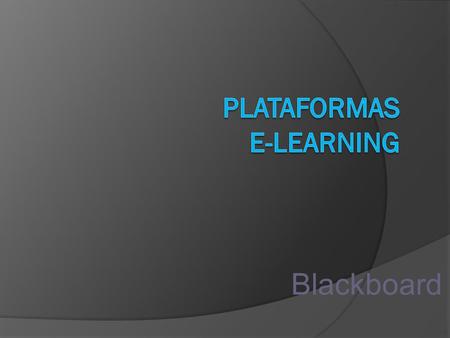 Plataformas e-learning