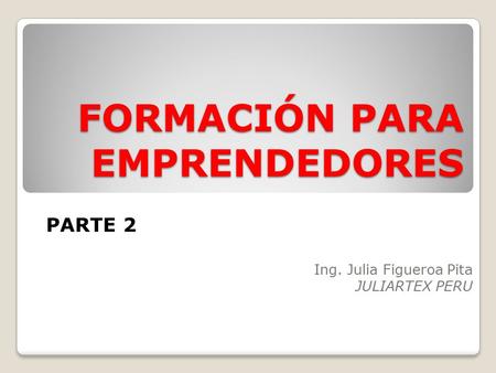 FORMACIÓN PARA EMPRENDEDORES