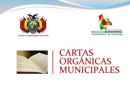 CARTAS ORGÁNICAS MUNICIPALES