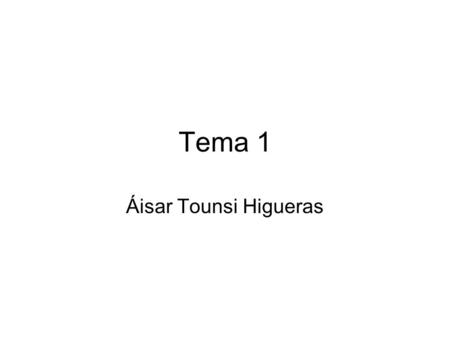 Tema 1 Áisar Tounsi Higueras. Qué estudia la geografía El espacio geográfico y los factores y elementos que actúan sobre él.