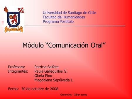 Módulo “Comunicación Oral”