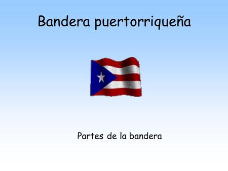 Bandera puertorriqueña