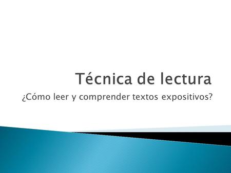 ¿Cómo leer y comprender textos expositivos?