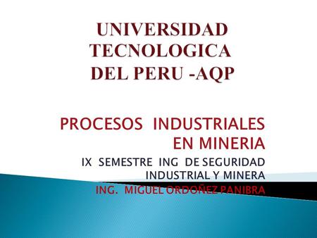 UNIVERSIDAD TECNOLOGICA DEL PERU -AQP