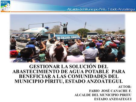 Alcaldía del Municipio Piritu. Estado Anzoátegui