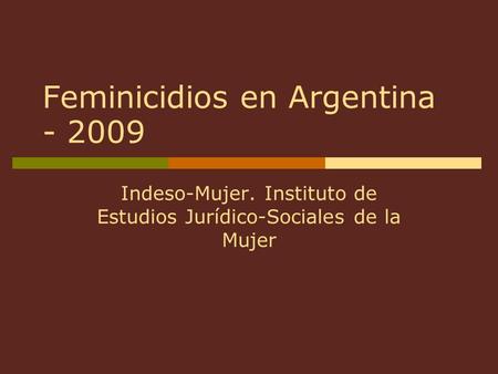 Feminicidios en Argentina