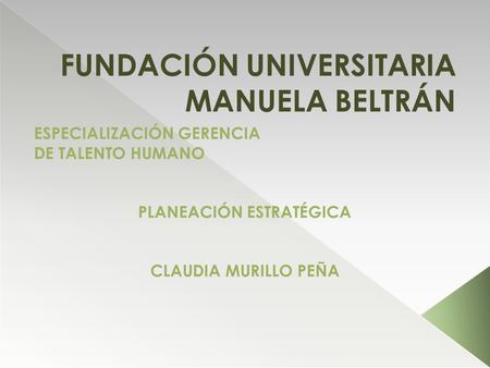 FUNDACIÓN UNIVERSITARIA MANUELA BELTRÁN