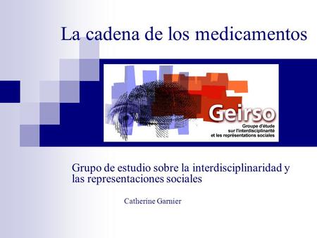 La cadena de los medicamentos