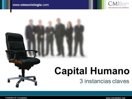 POWERED BY ConceptWizz www.conceptwizz.com www.cmsociologia.com Capital Humano 3 instancias claves.