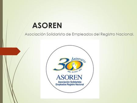 ASOREN Asociación Solidarista de Empleados del Registro Nacional.