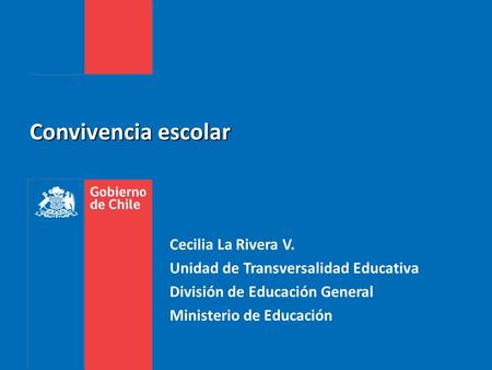 Convivencia escolar Cecilia La Rivera V.