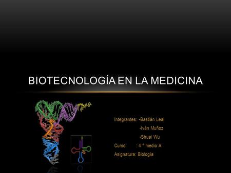 Biotecnología en la medicina