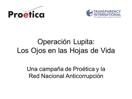 Operación Lupita: Los Ojos en las Hojas de Vida