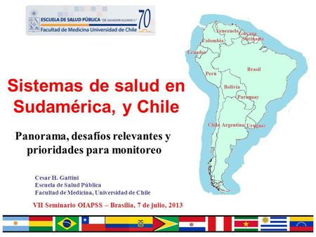 Sistemas de salud en Sudamérica, y Chile