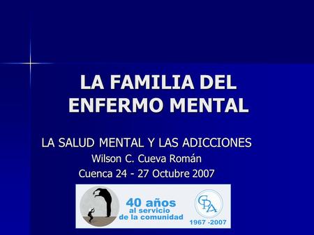 LA FAMILIA DEL ENFERMO MENTAL
