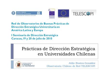 Prácticas de Dirección Estratégica en Universidades Chilenas