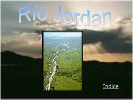 Río Jordan Índice.
