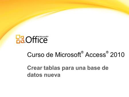Curso de Microsoft® Access® 2010