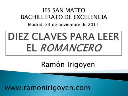 BACHILLERATO DE EXCELENCIA