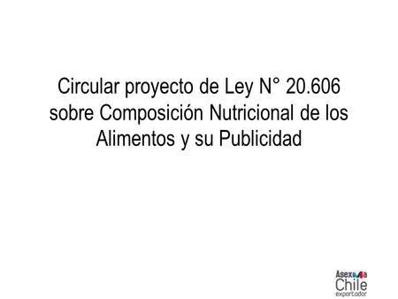 Circular proyecto de Ley N° 20