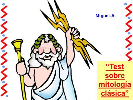 “Test sobre mitología clásica”