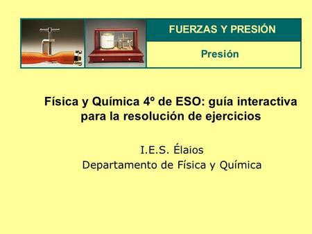 I.E.S. Élaios Departamento de Física y Química