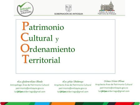 Patrimonio Cultural y Ordenamiento Territorial