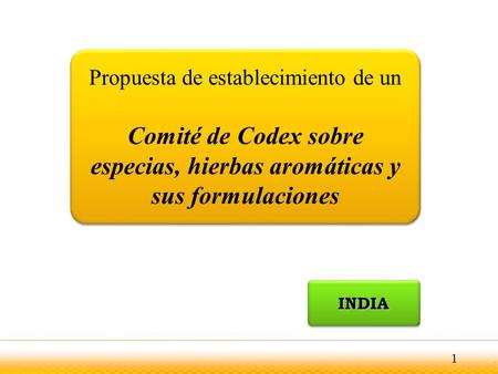 Comité de Codex sobre especias, hierbas aromáticas y sus formulaciones