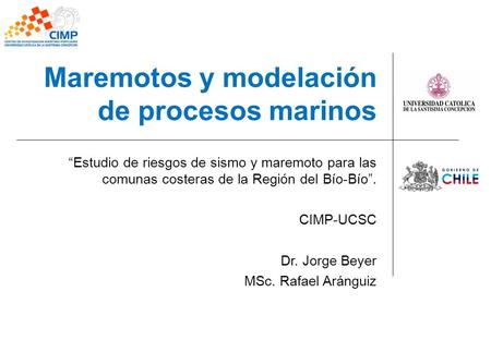 Maremotos y modelación de procesos marinos
