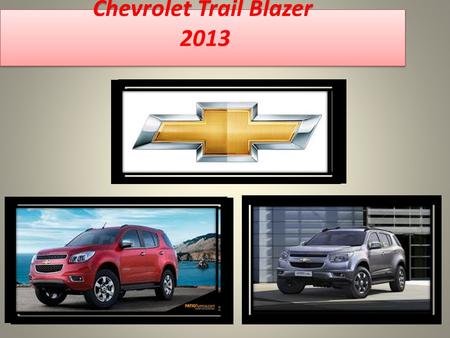 Chevrolet Trail Blazer 2013