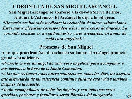 CORONILLA DE SAN MIGUEL ARCÁNGEL