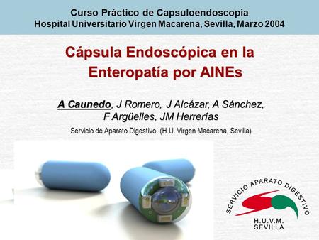 Cápsula Endoscópica en la Enteropatía por AINEs