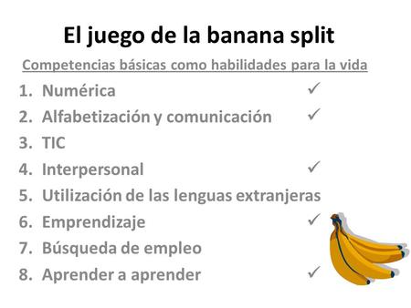El juego de la banana split