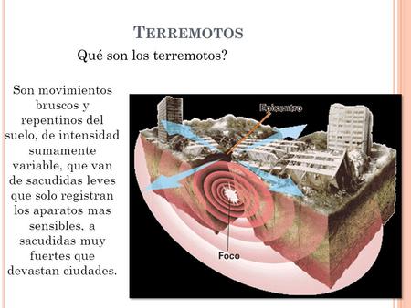 Terremotos Qué son los terremotos?