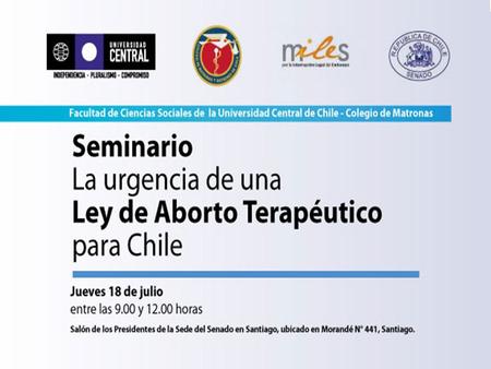 1. 2 Santiago, Julio 2013 Movimiento por la Interrupción Legal del Embarazo, Súmate!