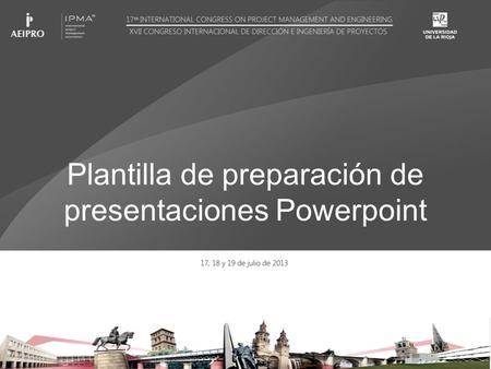 Plantilla de preparación de presentaciones Powerpoint