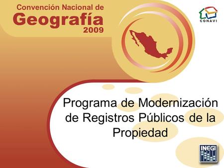Programa de Modernización de Registros Públicos de la Propiedad