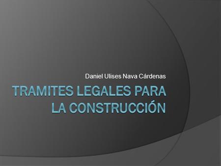 Tramites legales para la construcción