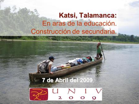Katsi, Talamanca: En aras de la educación. Construcción de secundaria.