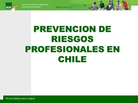 PREVENCION DE RIESGOS PROFESIONALES EN CHILE