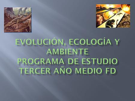 Evolución, Ecología y Ambiente Programa de Estudio Tercer Año Medio FD