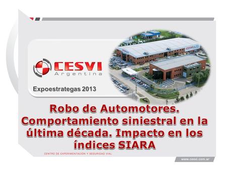 Expoestrategas 2013 Robo de Automotores. Comportamiento siniestral en la última década. Impacto en los índices SIARA.