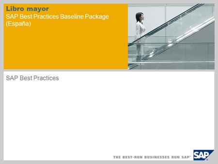 Libro mayor SAP Best Practices Baseline Package (España)