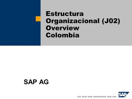 Estructura Organizacional (J02) Overview Colombia
